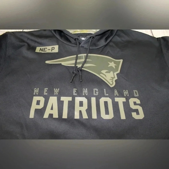 New England Patriots Authentic Nike NFL Salute to Service Hoodie Black Men's 3XL - Picture 3 of 9